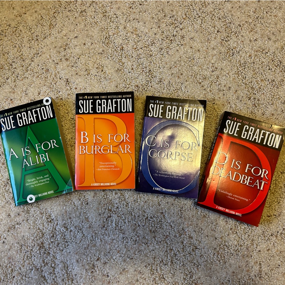Set of 4 Sue Grafton Books